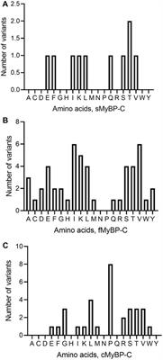 Heterogeneous Distribution of Genetic Mutations in Myosin Binding Protein-C Paralogs